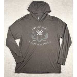 Vortex Optics Sun Hoodie Men’s Sz XL Brown Long Sleeve Hunting Fishing Outdoors